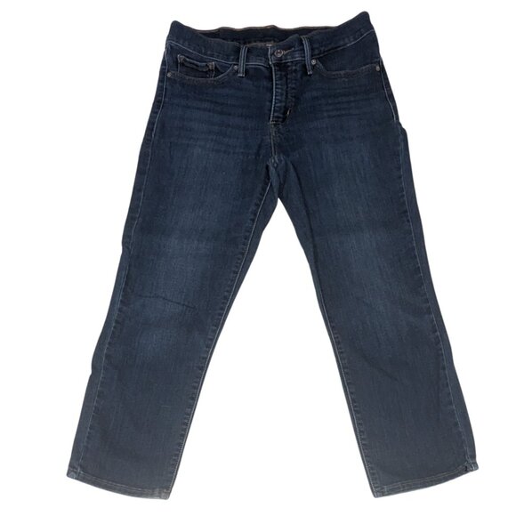⚡Levi’s Women’s Cropped Jeans – Dark Wash – Size W27 – Preowned - Picture 2 of 8